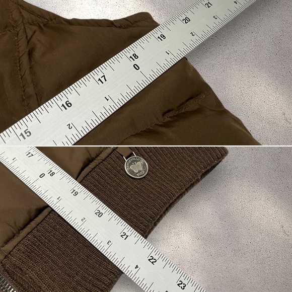 Aeropostale Brown Fur Hooded Puffer Vest - Picture 5 of 5